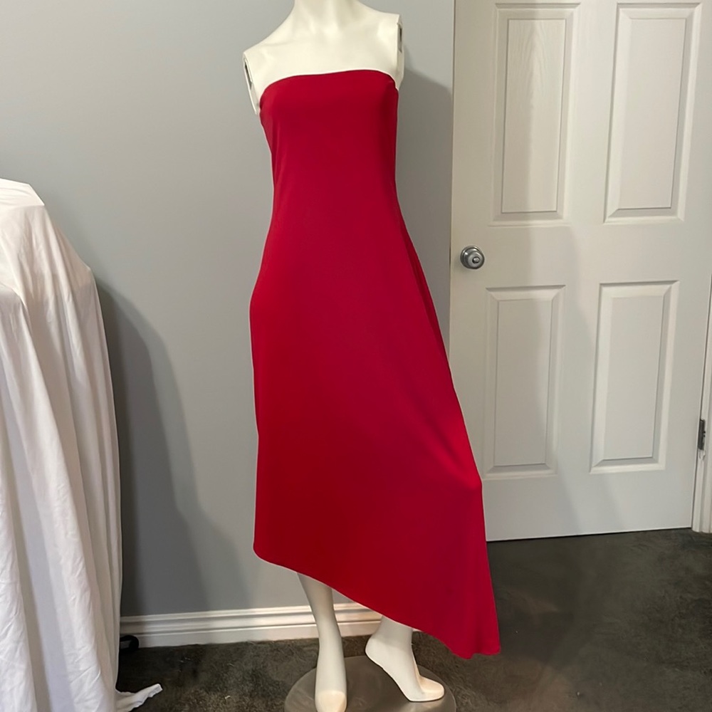 Red strapless dress by Cache. Size Large, Bunde & Save!
